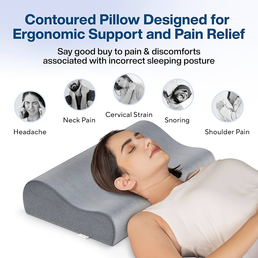 Orthopedic Cervical Pillow – Regular | Soft Support for Neck & Head Pain Relief