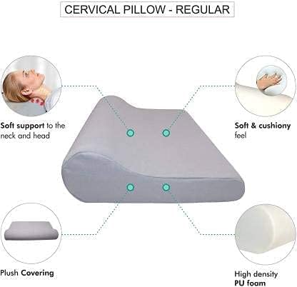Orthopedic Cervical Pillow – Regular | Soft Support for Neck & Head Pain Relief