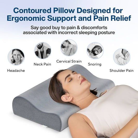 Orthopedic Cervical Pillow – Regular | Soft Support for Neck & Head Pain Relief